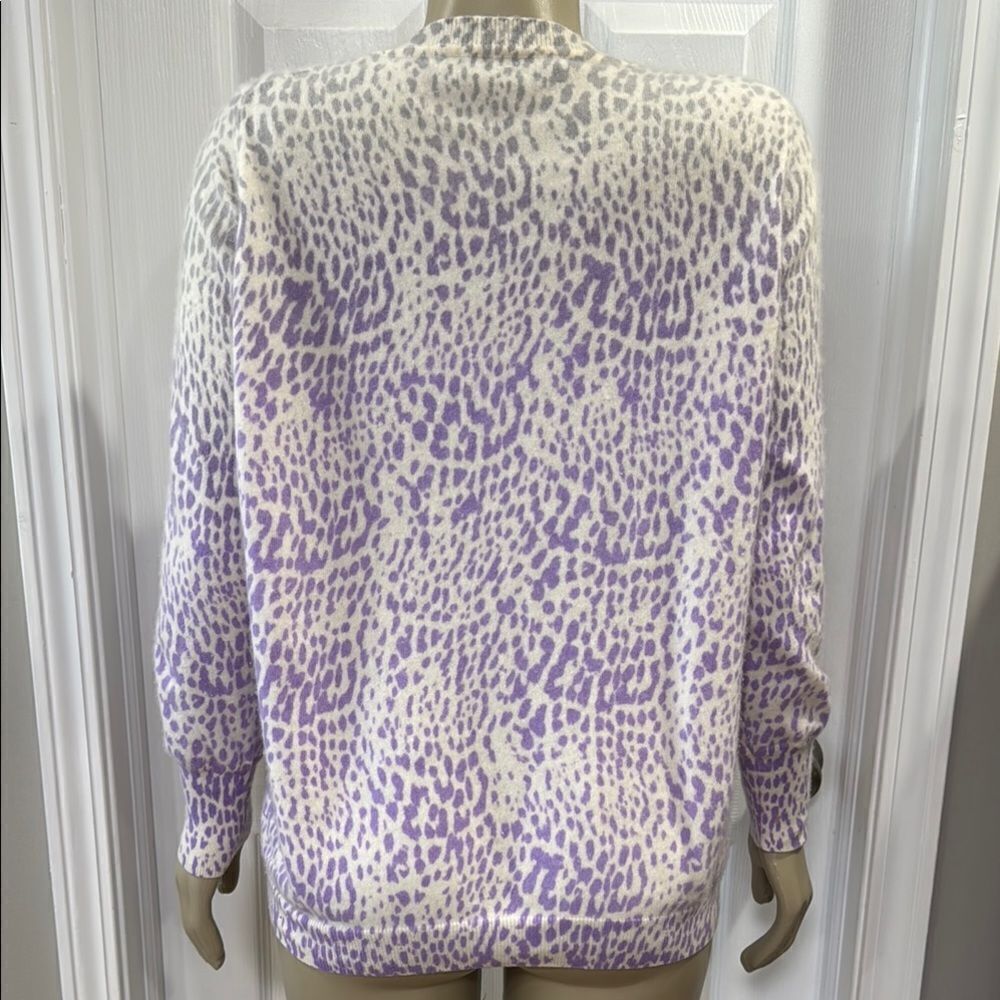 Pure Collection Leopard Print Sweater. - Picture 4 of 6